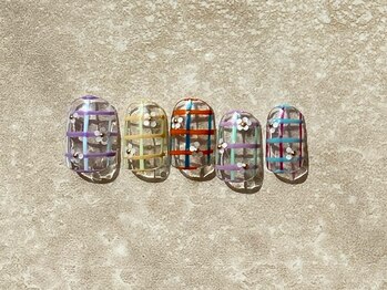 ゆびノさき イバラキシ(ibarakishi)/カラフルチェック