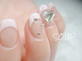 フレンチ ハート ストーン