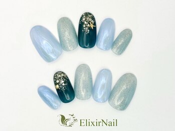 エリクサーネイル 神田(Elixir Nail)/シンプル/クーポン使用