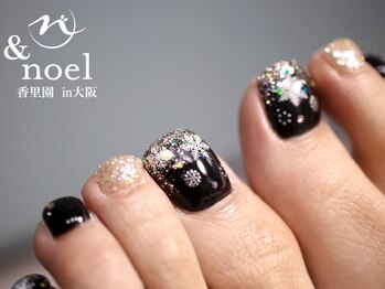 FOOT雪の結晶ネイル