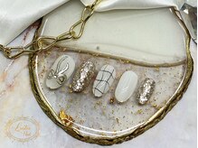 ラスターネイル(Luster nail)/らくがきリボンネイル