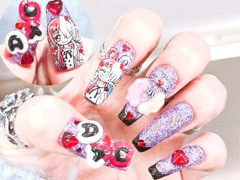 ネイルコレクション ピンク(Nail Collection Pink)/キャラネイル♪ONE PIECE★ウタ