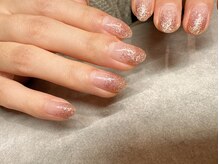 ロマンティックカラー(Romantic color)/シャンパンラメグラデーション