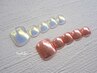 【フット】艶ミラーネイル ¥7000  (パラジェル/フットネイル)