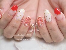 ネイルサロンアンドスクール エーアール(AR)/ツイードネイル♪