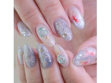 ピオニーネイル(peony nail)/夏祭りの思い出