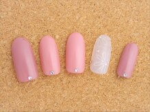 ネイルサロン ブランロール 白金店(Nail Salon Blanl'or)/オフィスにも♪ピンク×フラワー
