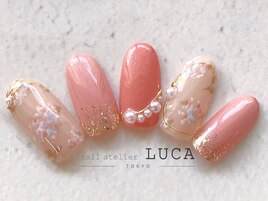 W-698 大人可愛い小花ネイル