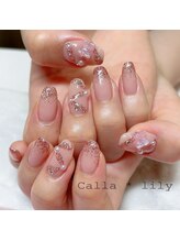 カラーリリー 恵比寿(Calla lily)/キラキラリボン