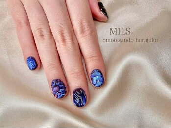ミルズ オモテサンドウ(MILS omotesando)/アートネイル/mei