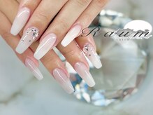 ラウム(Raum)/うる艶ワンカラーにアート2本♪