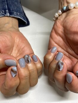 ラヴィネイル(La Vie Nail)/ニュアンス/ブルーグレイ/秋冬