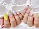 シンプル夏ネイル