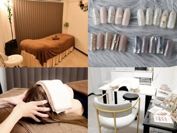 リラク＆ネイル/Sourire＆mureuxの写真/≪大阪淡路駅≫指先のキレイも、心と体の癒しも同時に叶うトータルビューティーサロン。それぞれ個室です★