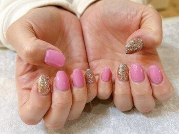 春ピンクにきらきら♪