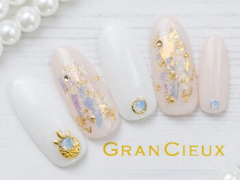 クアトログランシュ 青葉台(QUATRO×GranCieux)/キラキラフィルムネイル／7500円