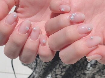 ネイルマジック 仙台一番町店(NAIL MAJIC)/モテ可愛パールネイル☆オーダー