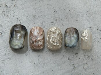 ルフトエーデ(LUFT Ode)/【Art 10】Silver立体ネイル