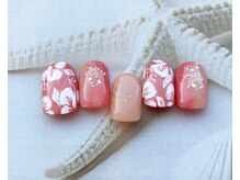 ココロ 新橋(kokoro)/8月ネイルデザイン☆華やか