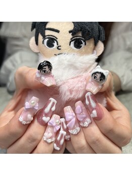 ネイルズ ヒマワリ(Nails Himawari)/3D・手描きアートプラン¥12000