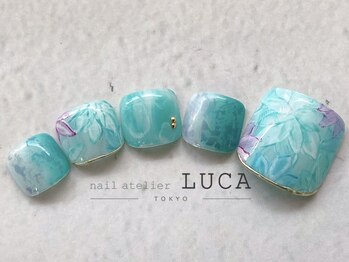 ネイルアトリエルカ(nail atelier LUCA)/W-697 ボタニカルフラワーネイル