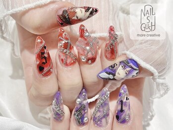 ネイルズガッシュ 大森駅前店(NAILs GUSH)/フィルイン/痛ネイル/推しネイル
