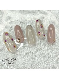 押し花ネイル