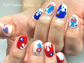 ミャクミャクネイル/万博ネイル