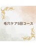 毛穴ケアコース5回