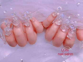 ユミ(U mi)/チップ長さ出し クリアネイル