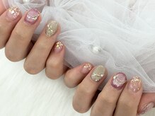 ディーネイル 池袋(D-nail)/【森】ピンク マグネット