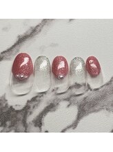 キューセブンネイルラウンジ 与野店(Q7 Nail Lounge)/定額Bデザイン　¥5,500
