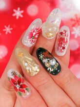 カラーズ 浜松店(colors)/クリスマスネイル(*´ω｀*)