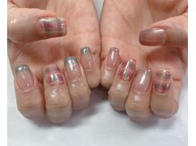 ネイルサロン ビューティーマジック 川口店/チェックネイル
