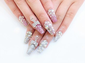 ネイルコレクション ベビーピンク(Baby Pink)/長さだしジェル★フリー♪リボン