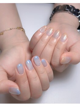 サムズアップネイル(thumbs up nail)/マグネットカラグラデーション