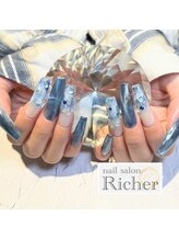 エスフィーネイルサロン リシェル(Esfy nailsalon Richer)/紫陽花ネイル