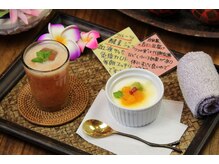 タイ古式マッサージアンドカフェ ワイルーム 藤沢(wai room)/施術後のデザート＆ドリンク♪