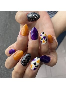 トータルサロン 白べぇーっ プラス/秋ネイル***