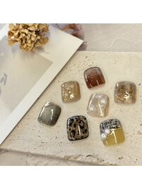 フットネイルアート2本付き