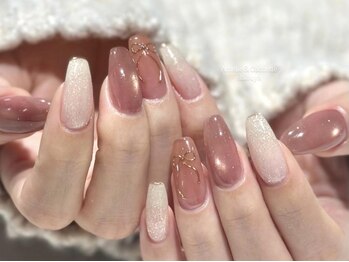 アメリアンドカシェット(Amelie&Cachette)/ニュアンスネイル:aoi