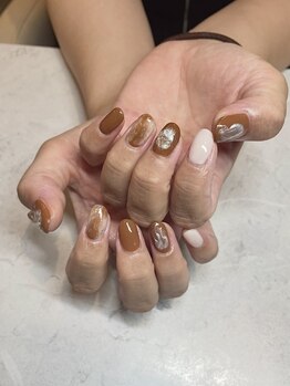 ゼロ アトリエ(ZERO Atelier)/ブラウンニュアンスネイル