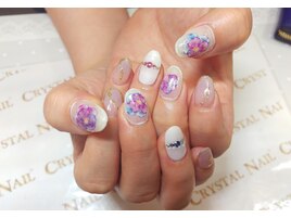 シースルー×押し花アート