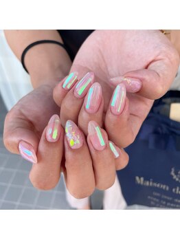 ミントリーフ バイ リート(Mint leaf by Reat)/オーロラフィルムネイル