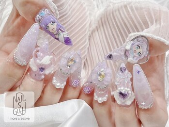 ネイルズガッシュ 大森駅前店(NAILs GUSH)/フィルイン/痛ネイル/推しネイル