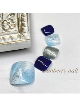 クランベリーネイル 代官山 恵比寿(cranberry nail)/8月　FOOT定額A