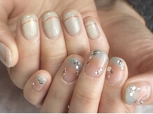 クロレ(Nail Salon COLORE)/ちぐはぐネイル　担当：粥川