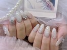 痛ネイル イニシャル フィルイン