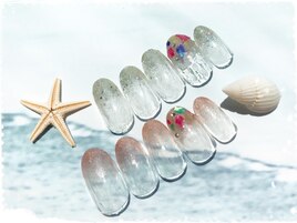 ラメシェルネイル