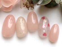 ネイルサロンアンドスクール ラフィーネ 池袋店/ハートホロ埋め尽くし◆￥6990